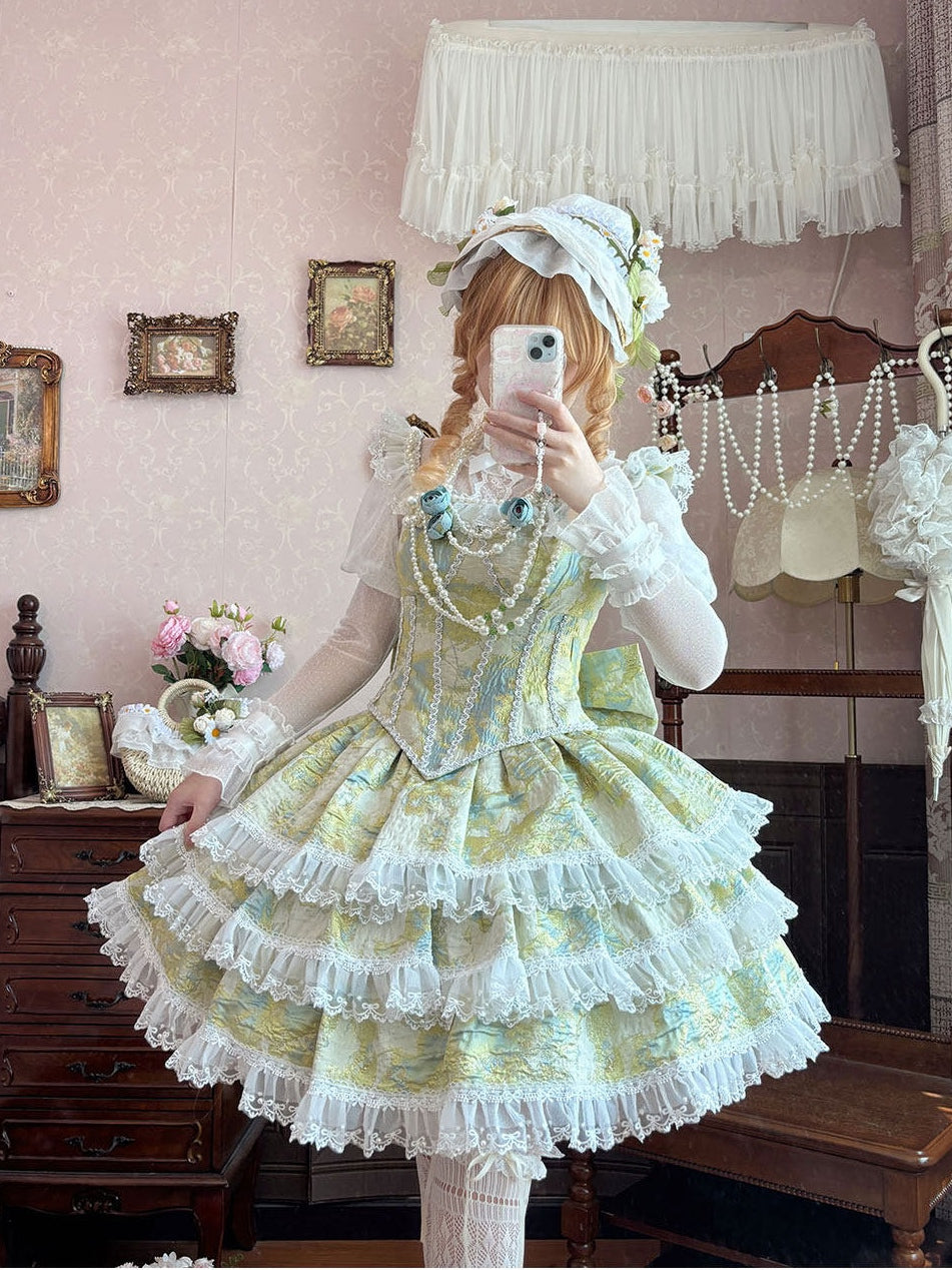 Miss Pistachio Lolita Green JSK Dress