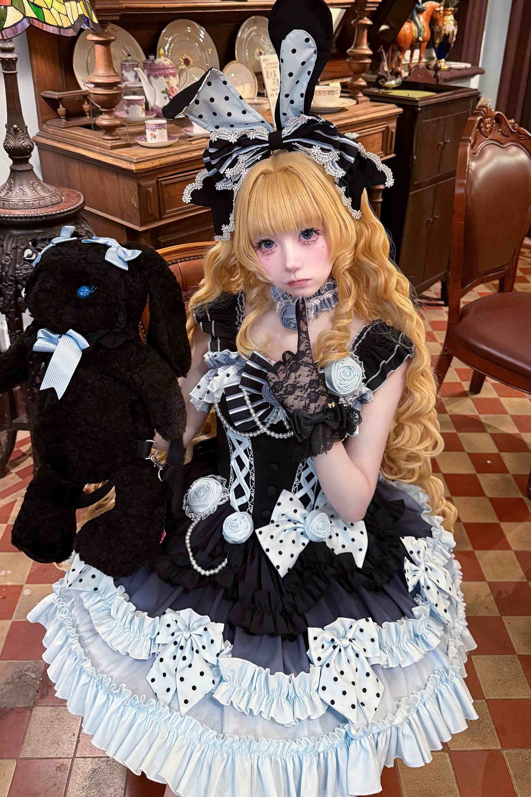 Baburella Blue Sweet Lolita Cake JSK Dress