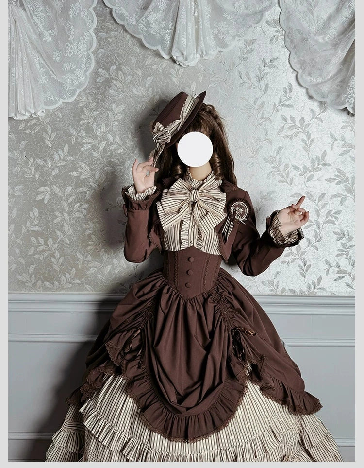 Victoria Duke Classic Lolita Short Outerwear & Long Sleeve Blouse