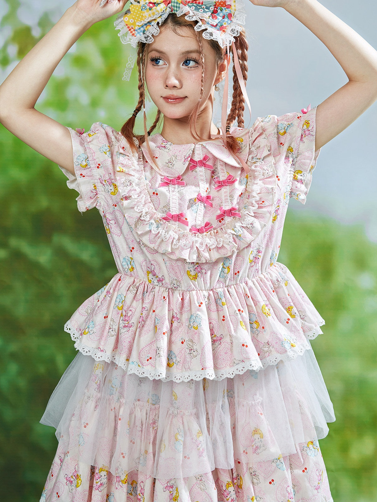 Candy Cottage Showa Retro Pink Dress