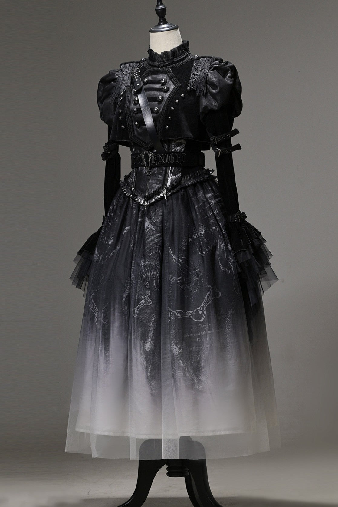 Ghost Knight Gothic Style Dress Set