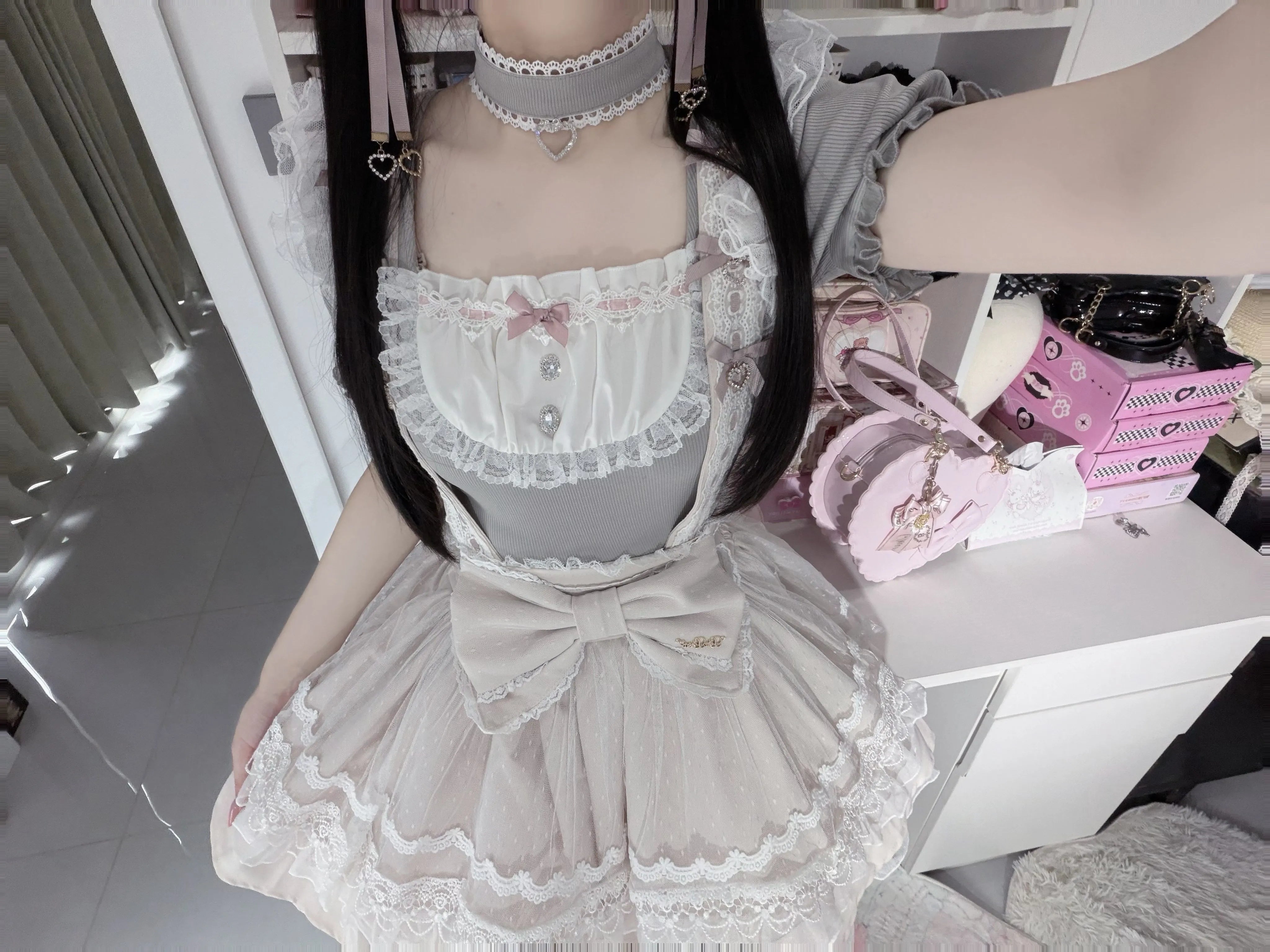 Little Cake Sweet Lace Ryōsangata Blouse