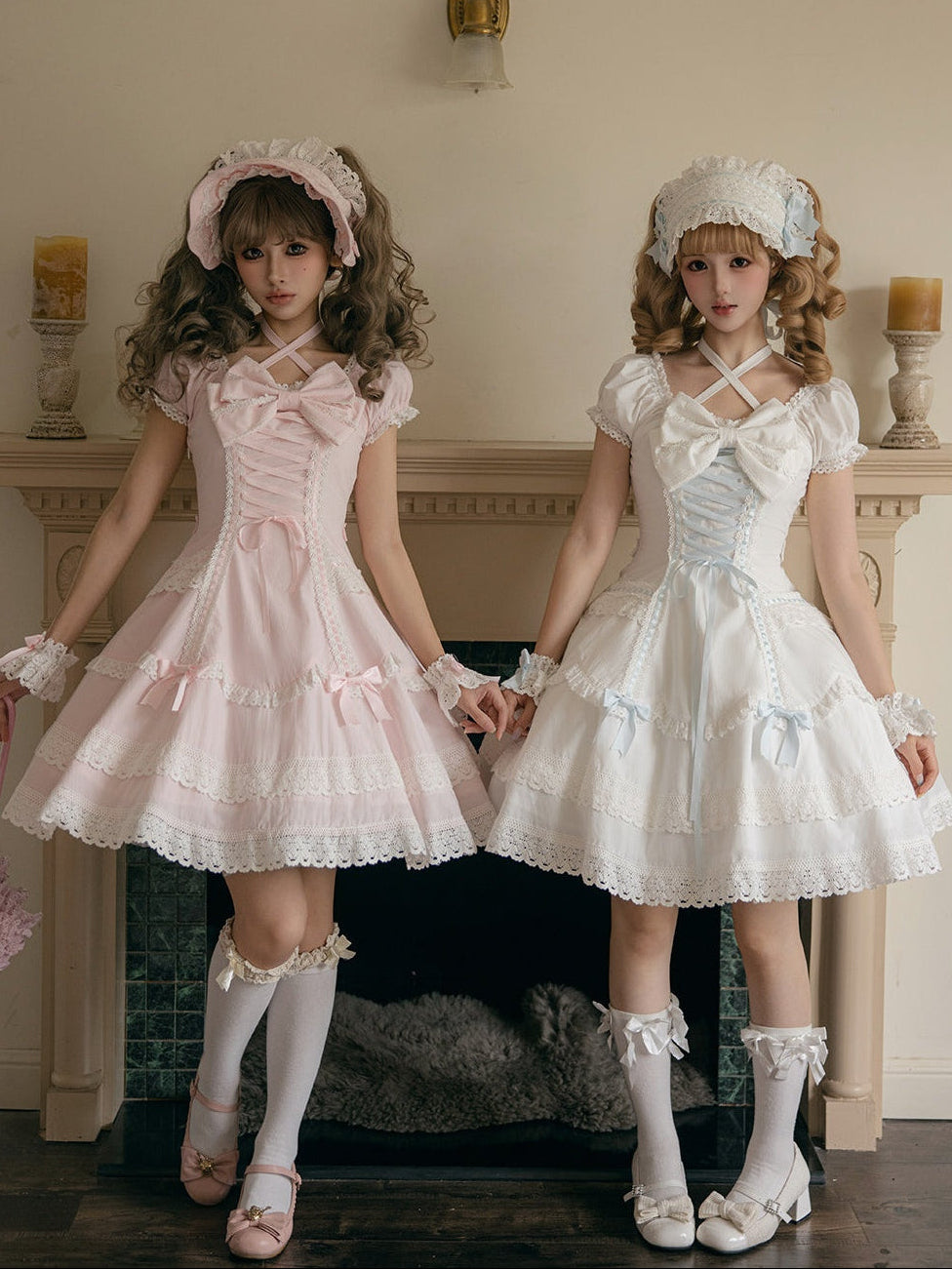 Showa Sweetheart Vintage Japanese‑Style Lolita OP Dress