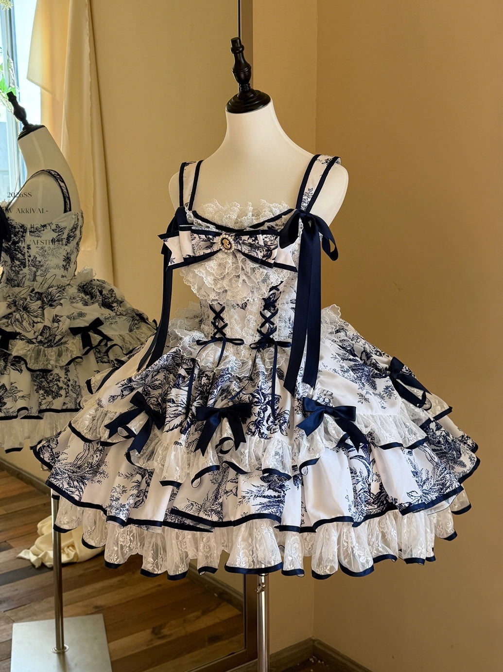 Dream in Porcelain Blue & White Porcelain Dress