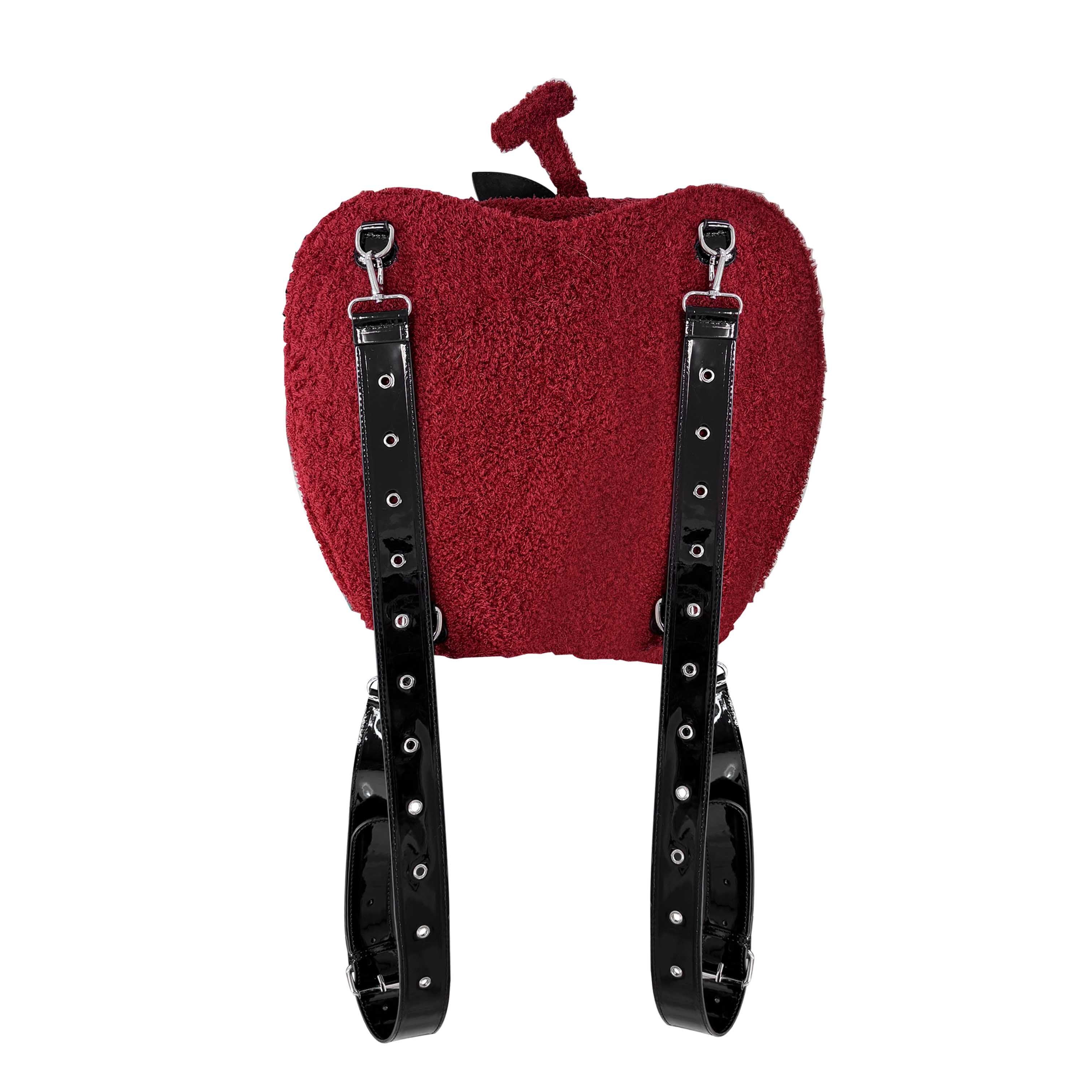 Gothic Style Novelty Irregular Apple Skull Bag