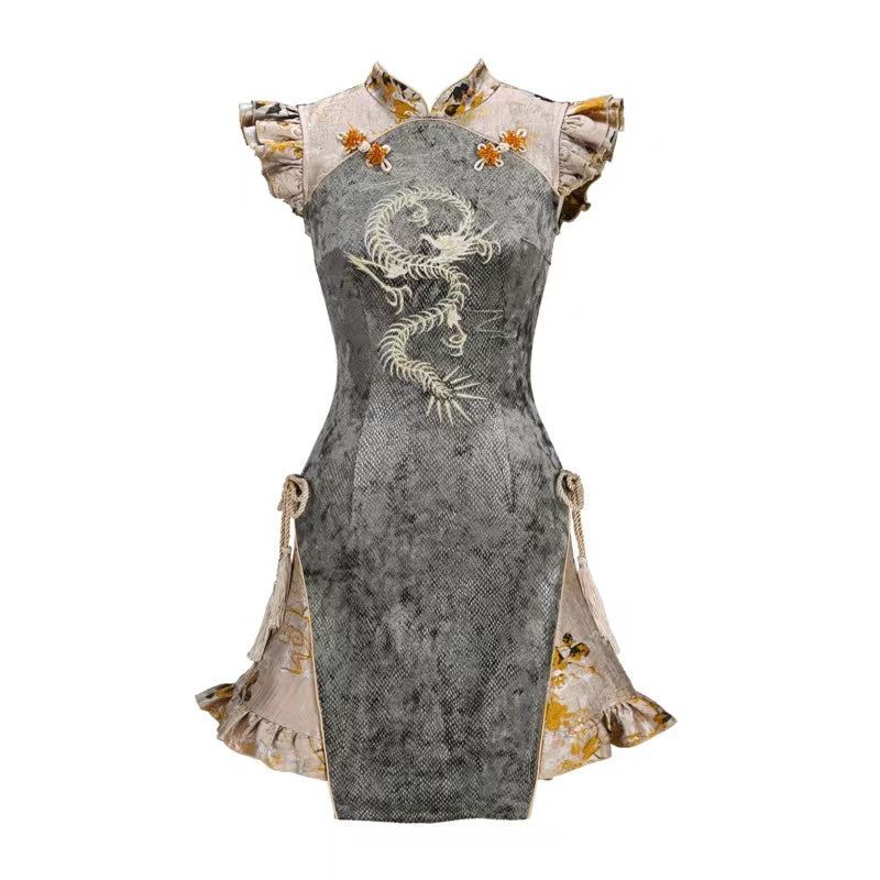 Lolita Modern Snake Pattern Dress LG1029