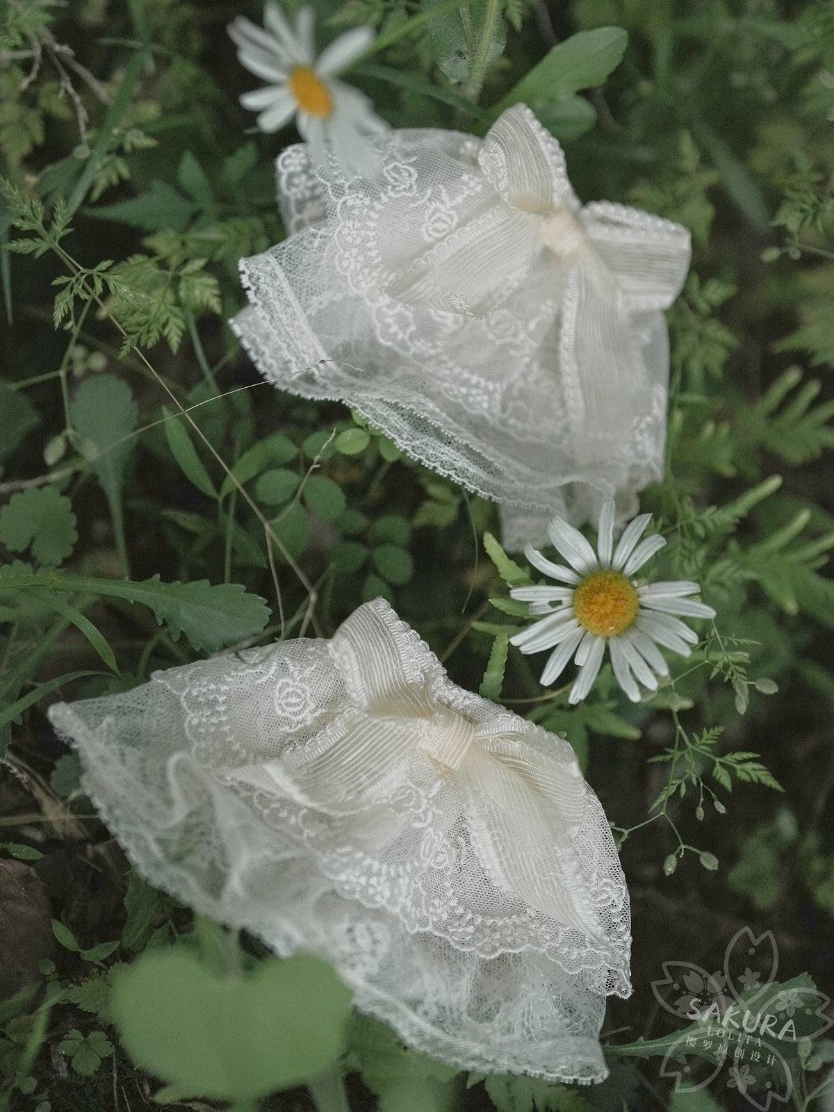 Ensemble Robe et Corset Lolita Classique "Le Jardin de Monet" (Peinture à l'Huile)