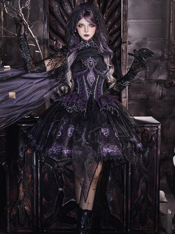 Dragon Bone Gothic Lolita Purple Purple JSK Dress