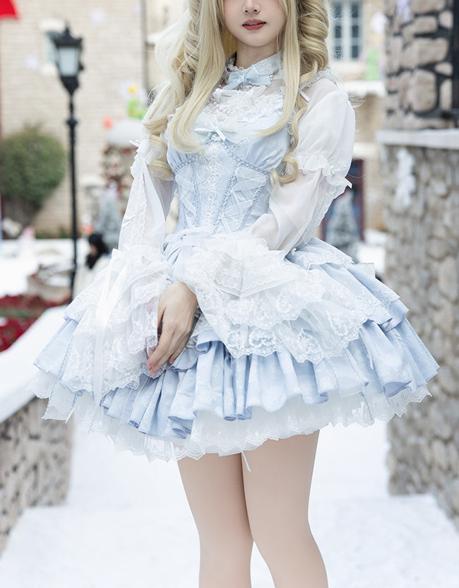 Lolita Elegant Embroidered Lace JSK Dress LC1004