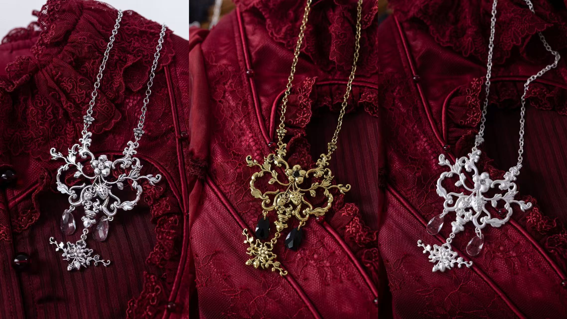 Hunting Strawberry Gothic Sweet Lolita Accessories Set