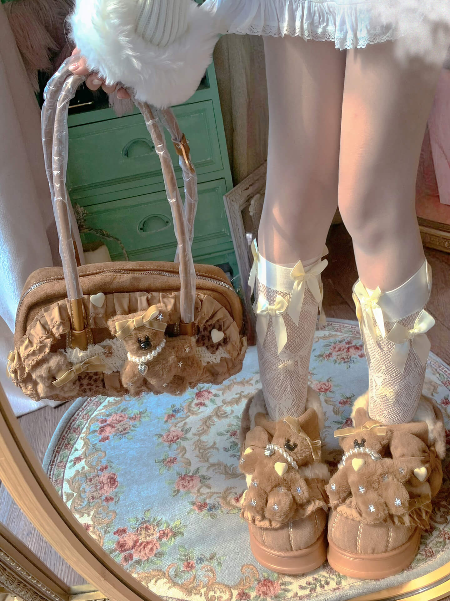 Lolita Sweet Cute Bear Plush Bag LE8010