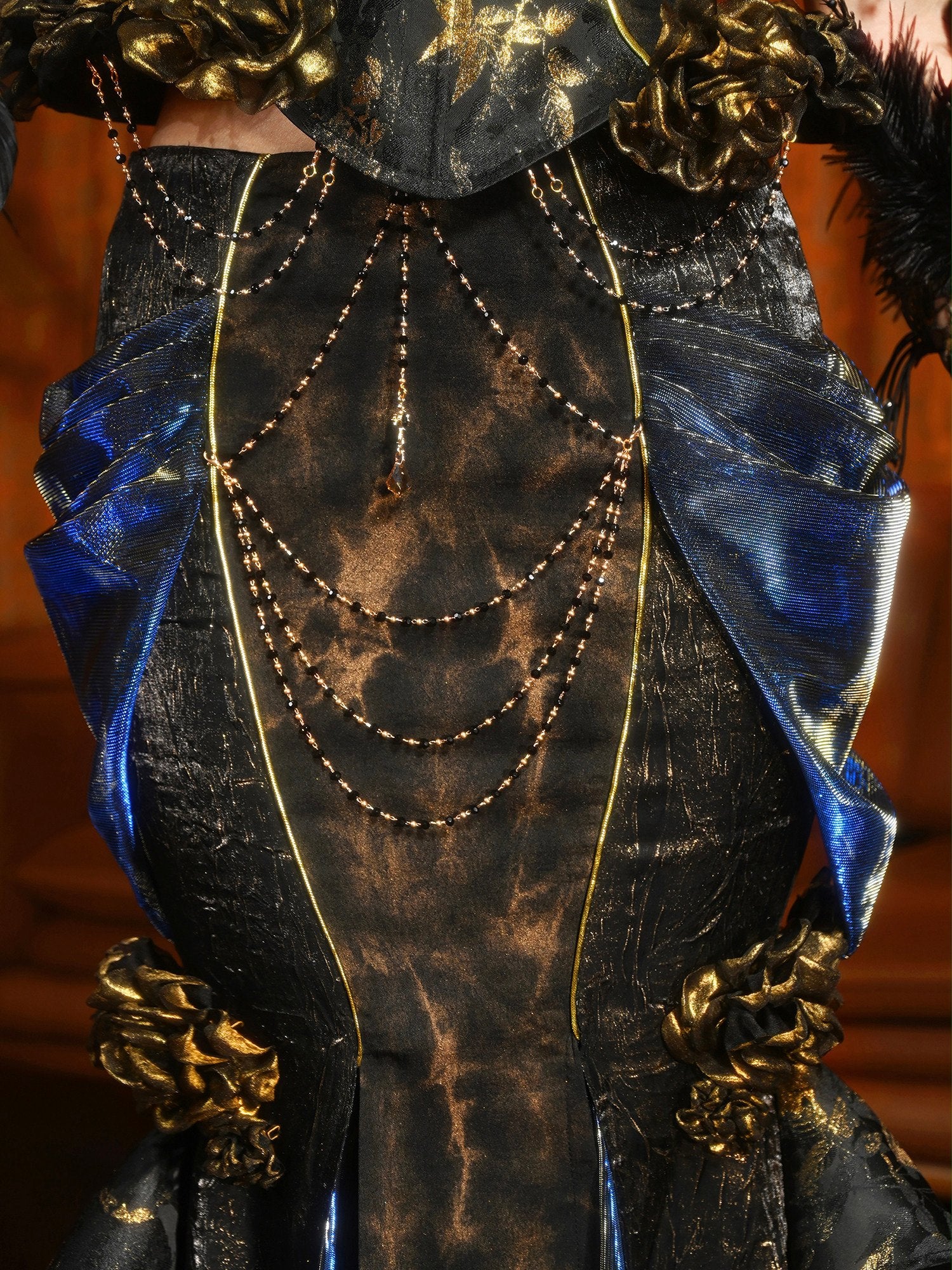 Lights Dusk Classic Boned Corset & Mermaid Skirt Set