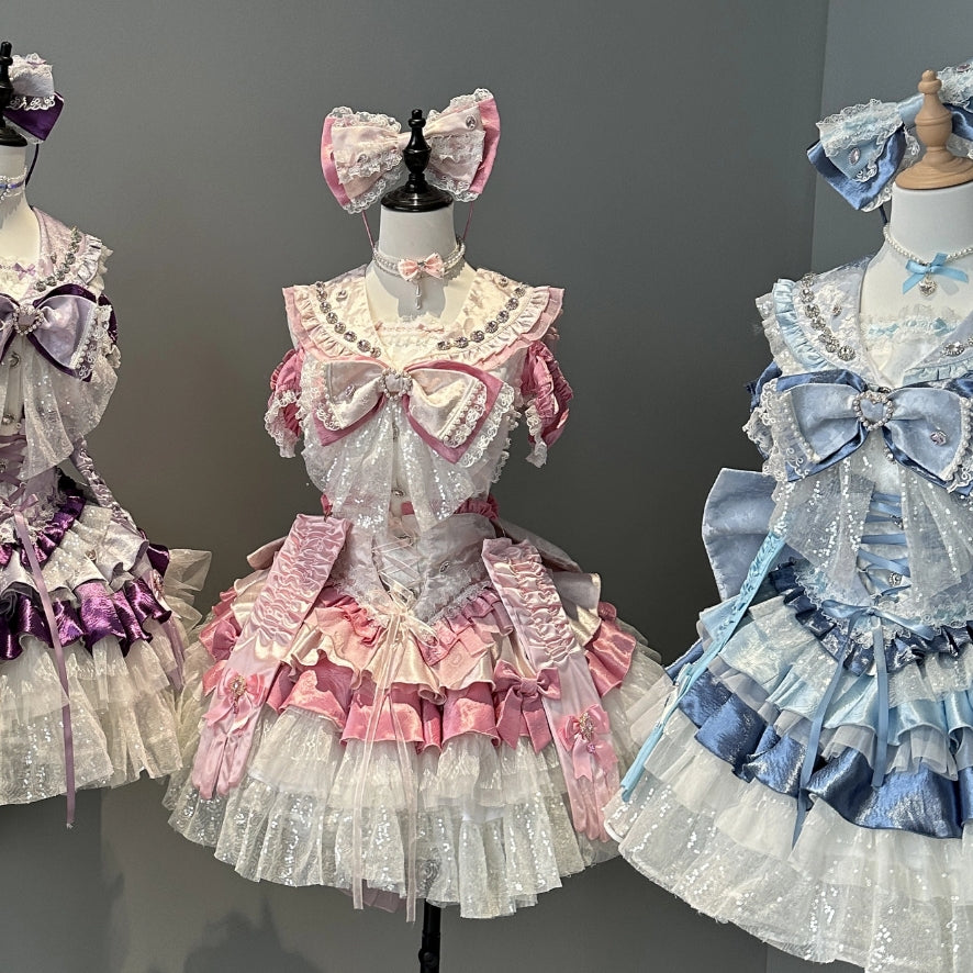 Morning Star Magical Girl Lolita Idol Costume Outfit Set