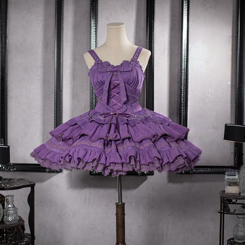 Lolita Harajuku Gothic JSK Dress (6 Colors) LG1 LS1017