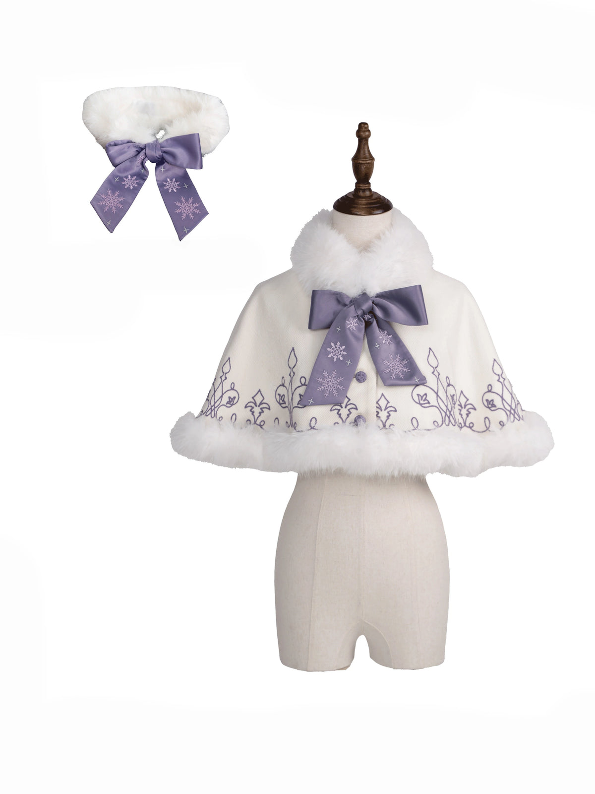 Arrive At The Land Of Snow Christmas Tulle Embroidery Lolita OP Dress