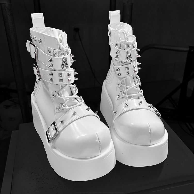Skull Party Punk Martin Boots