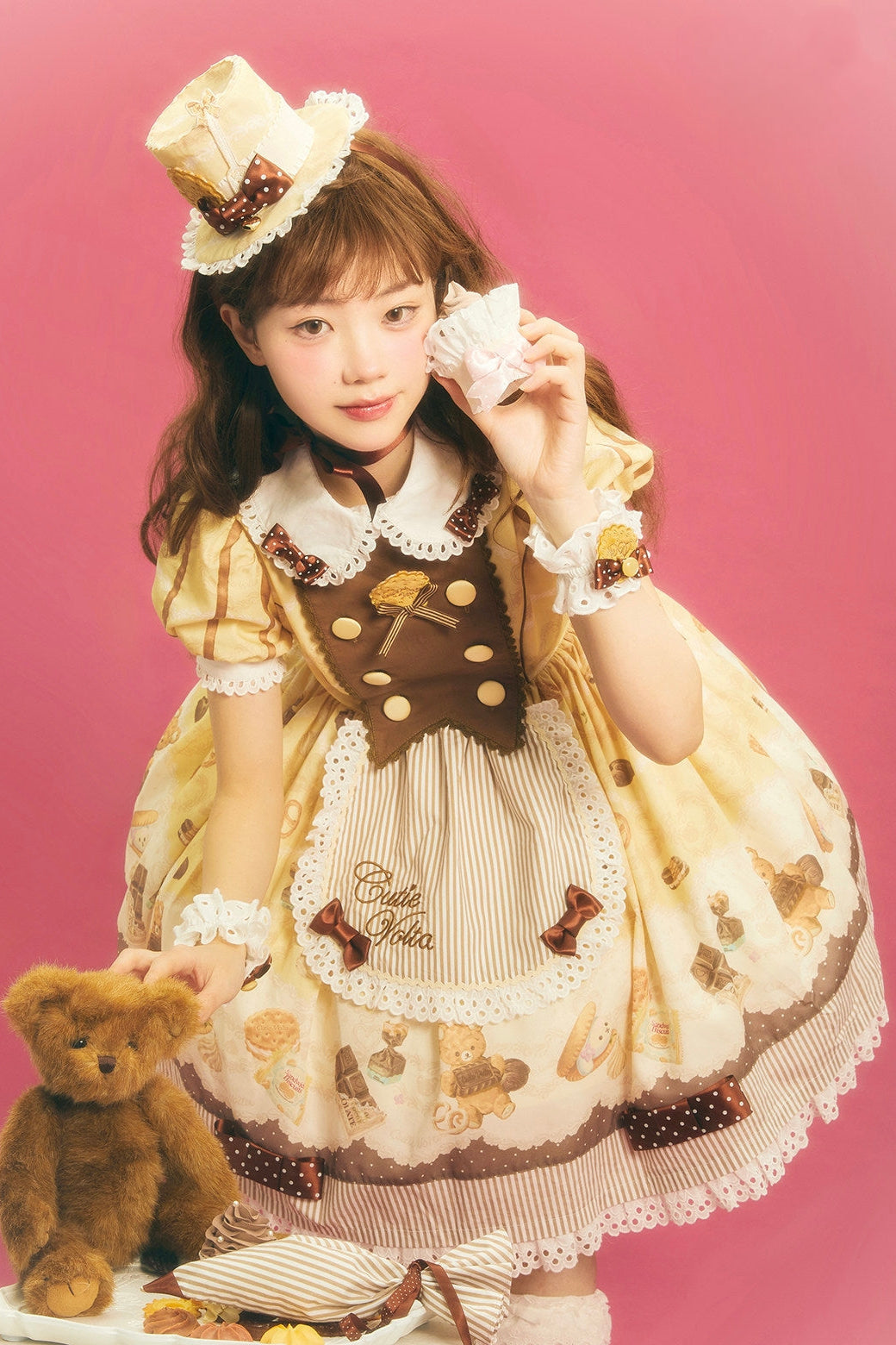 Patisserie Forever Happiness Lolita Yellow OP Dress Set