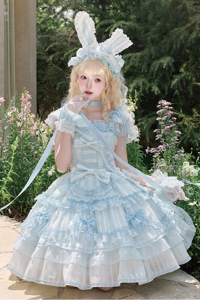 Ribbon Rabbit Lolita Blue JSK Dress