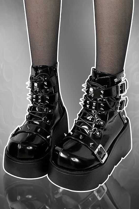 Skull Party Punk Martin Boots