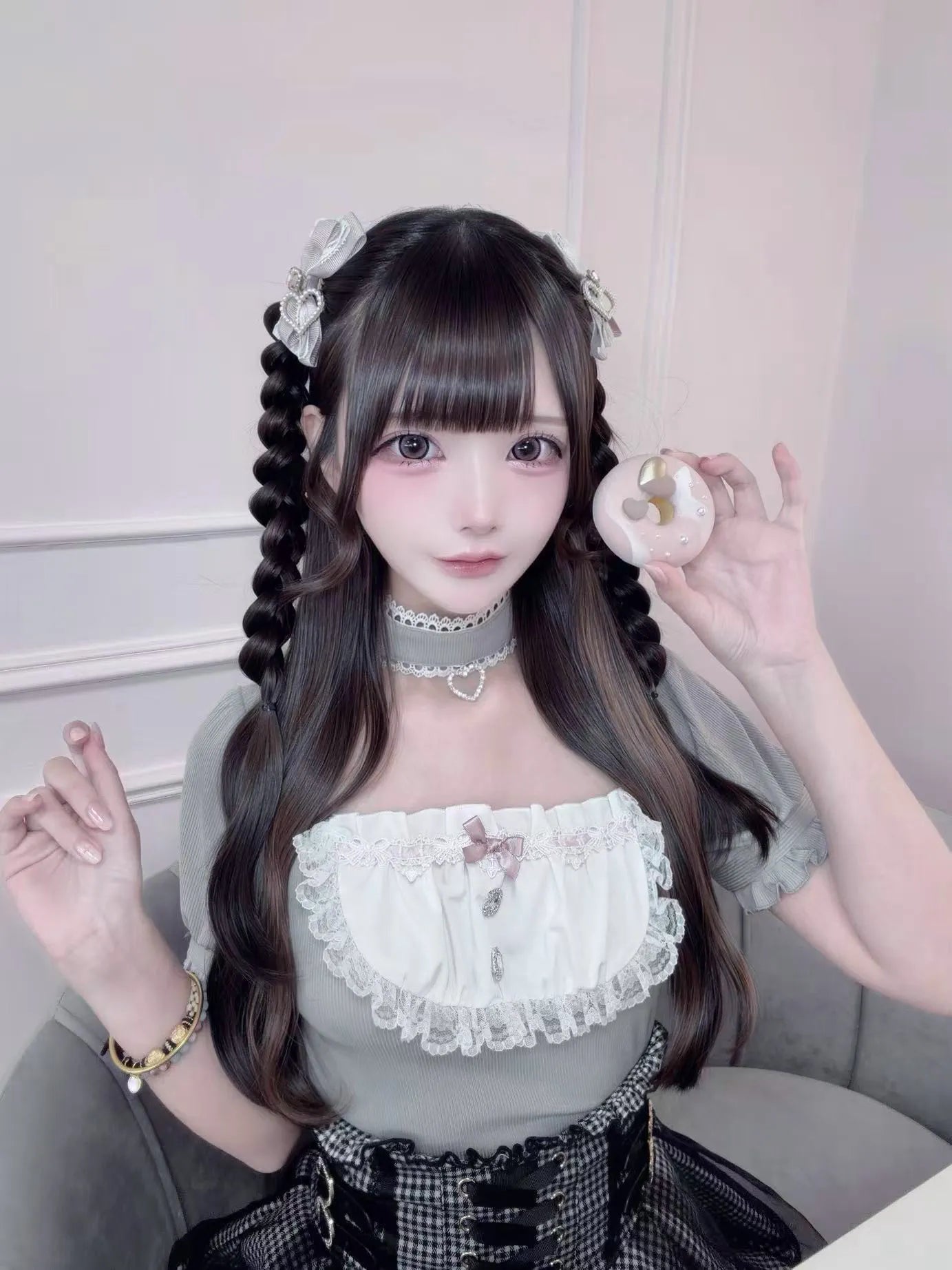 Little Cake Sweet Lace Ryōsangata Blouse