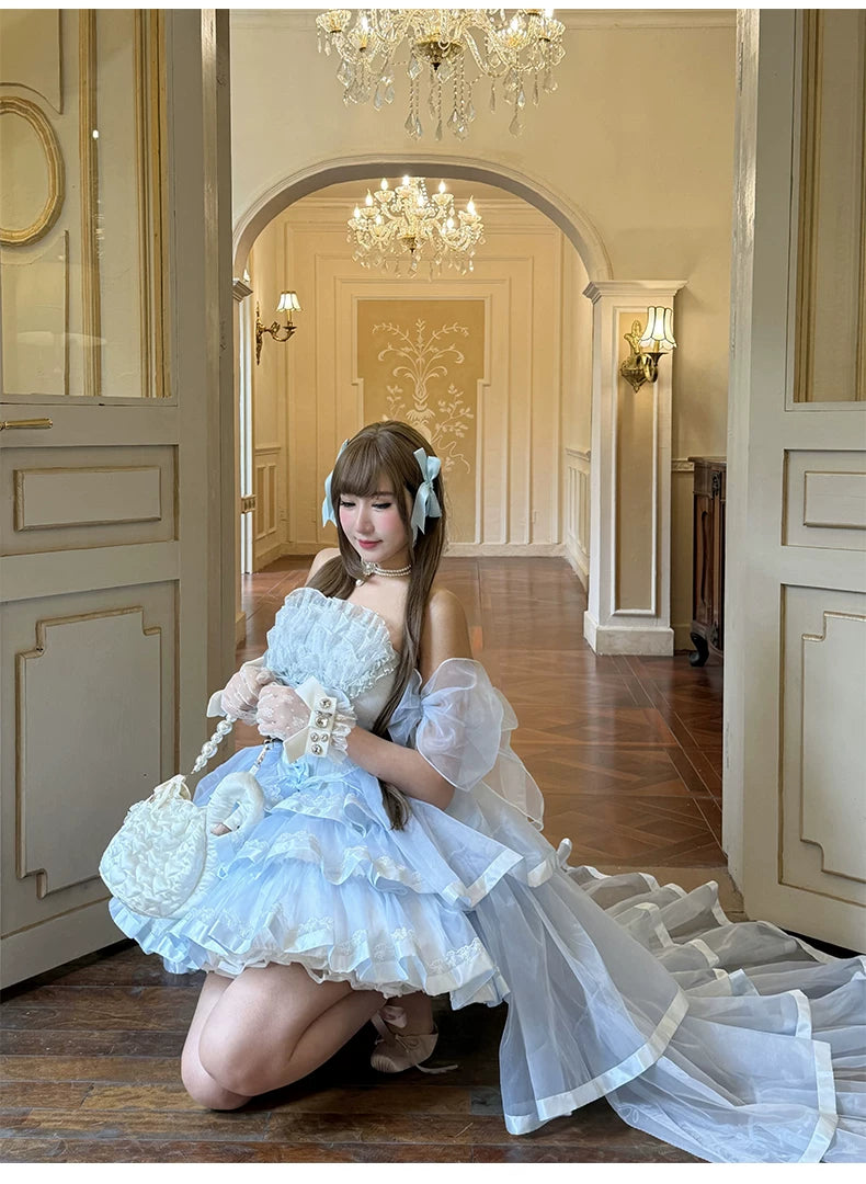 Mousse Love Song Short JSK Ballet Bridal Lolita Dress