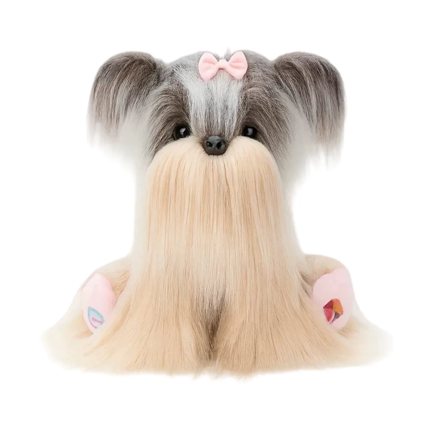 Realistic Plush Yorkshire Terrier Stuffed Doll