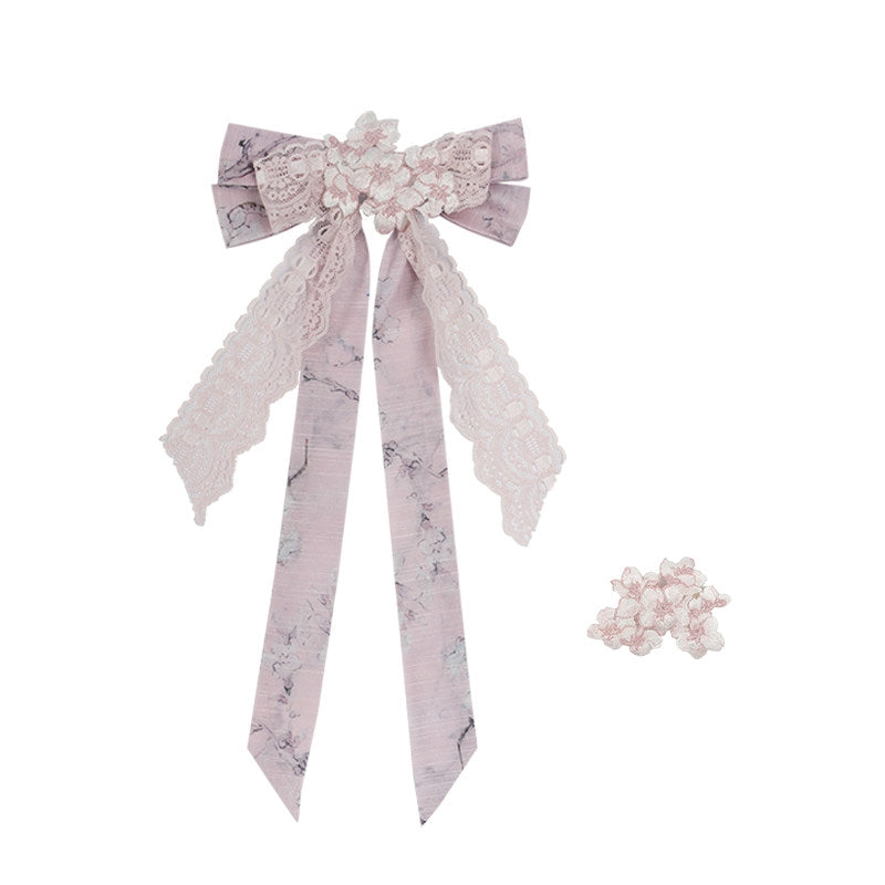 Apricot Blossom Shadow Pink & Blue Black Hanfu Lolita JSK Set