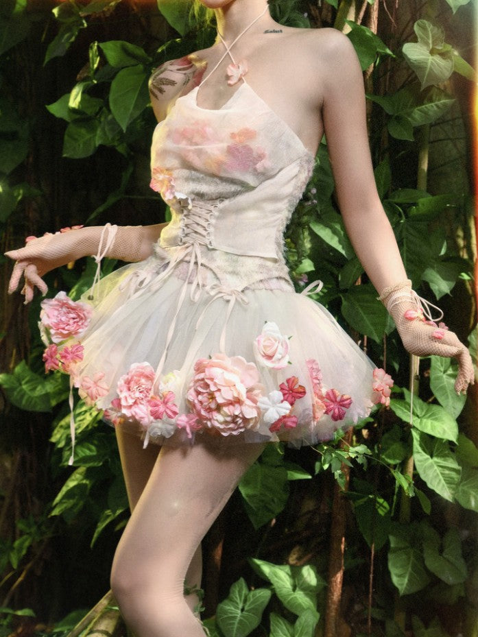 Lolita Fairycore Vintage Camisole Set LG1047