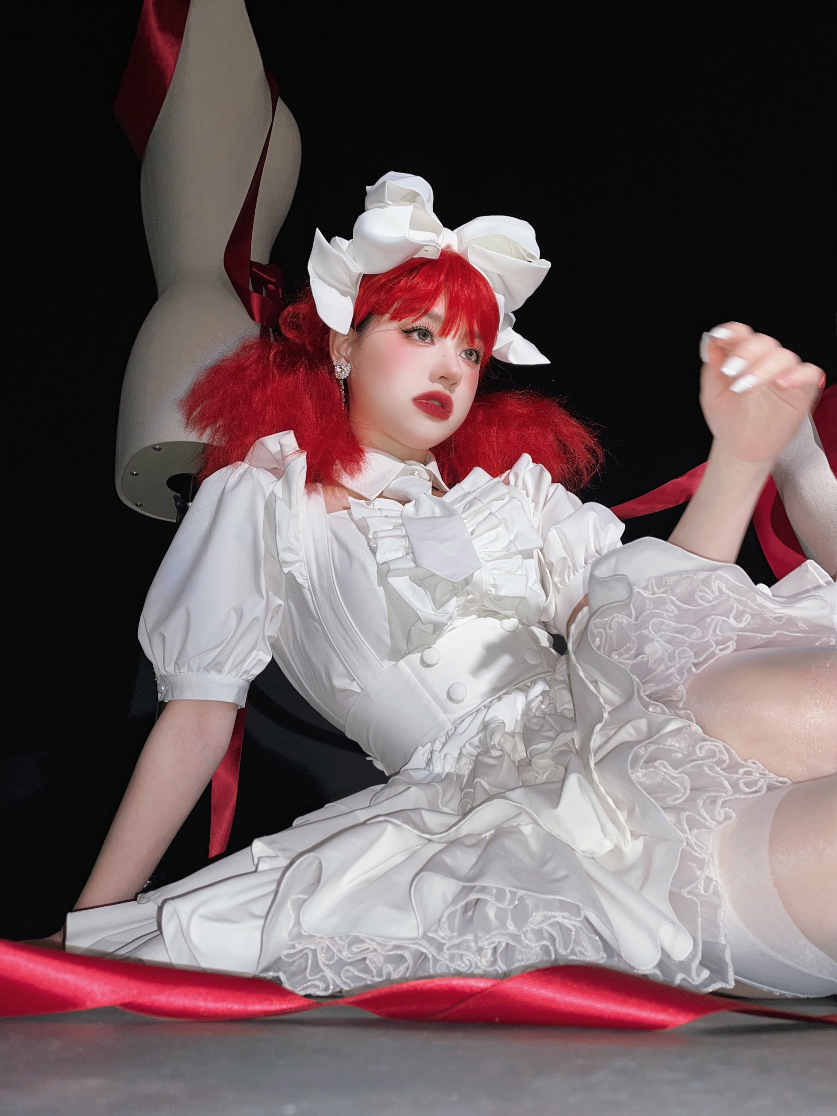 Doll Gift Box Gothic Lolita White Shirt & Skirt Set
