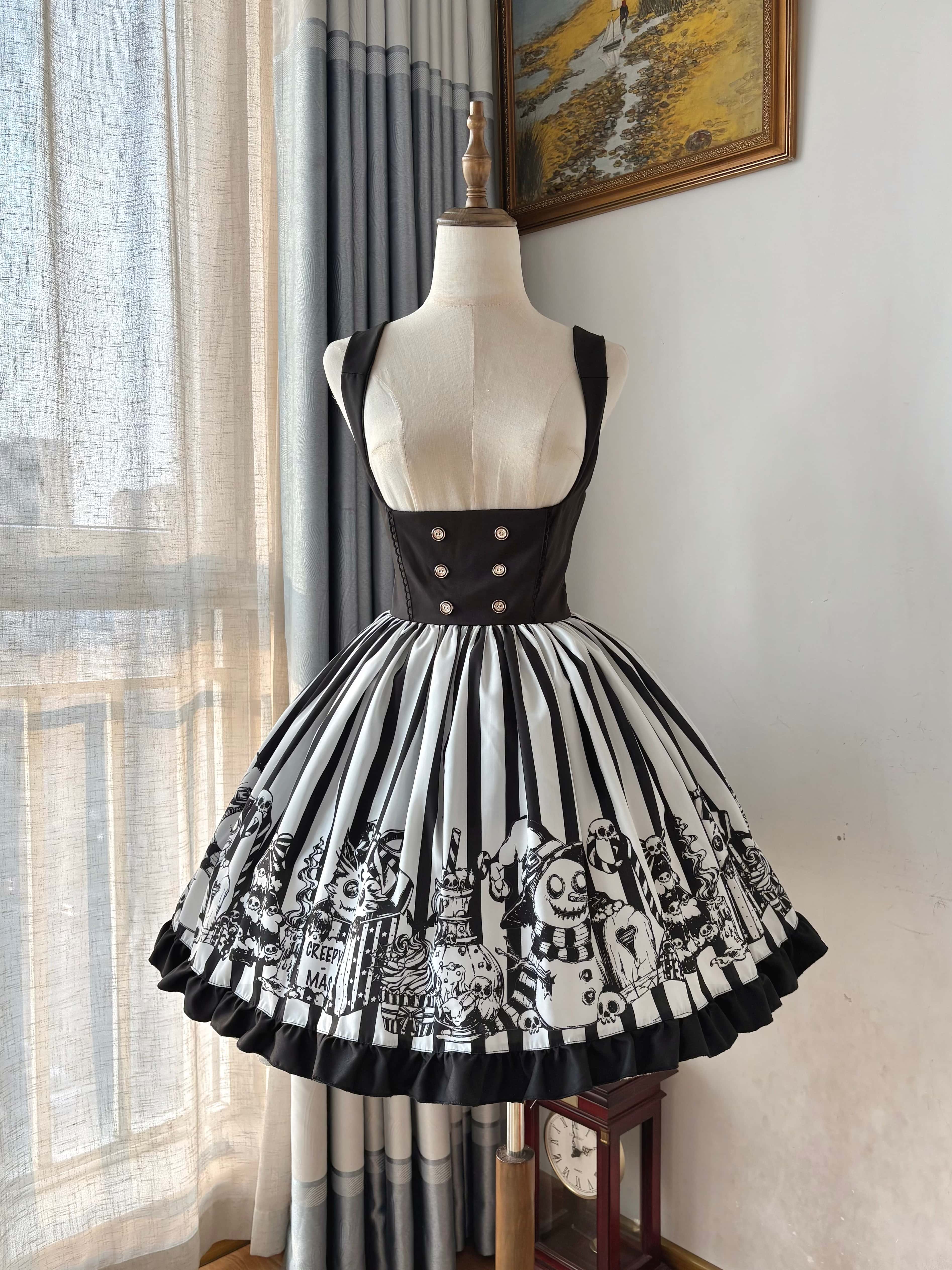 Weird Christmas Lolita Gothic JSK Dress