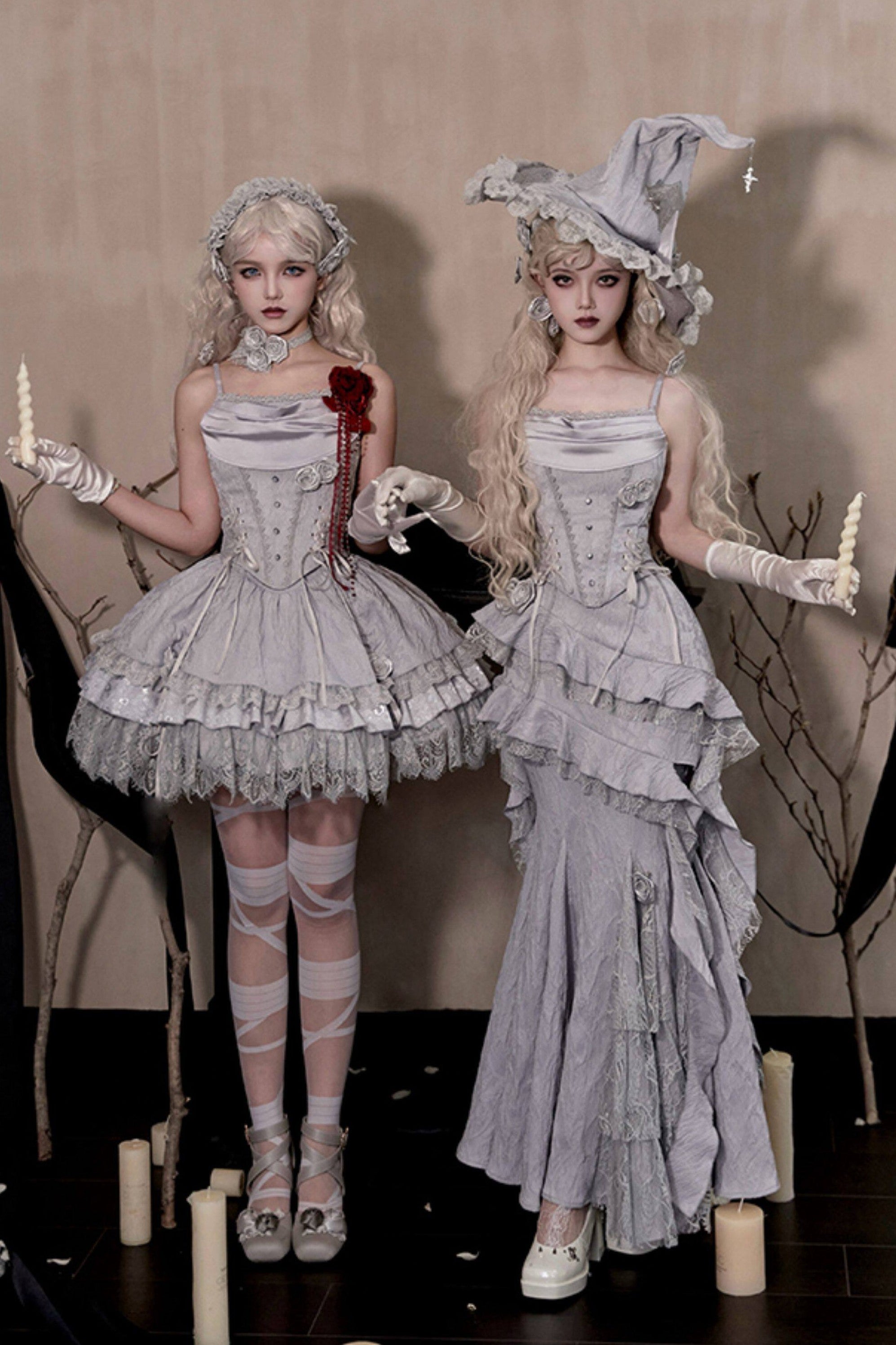 Twilight Lolita Gothic Corset & SK Set