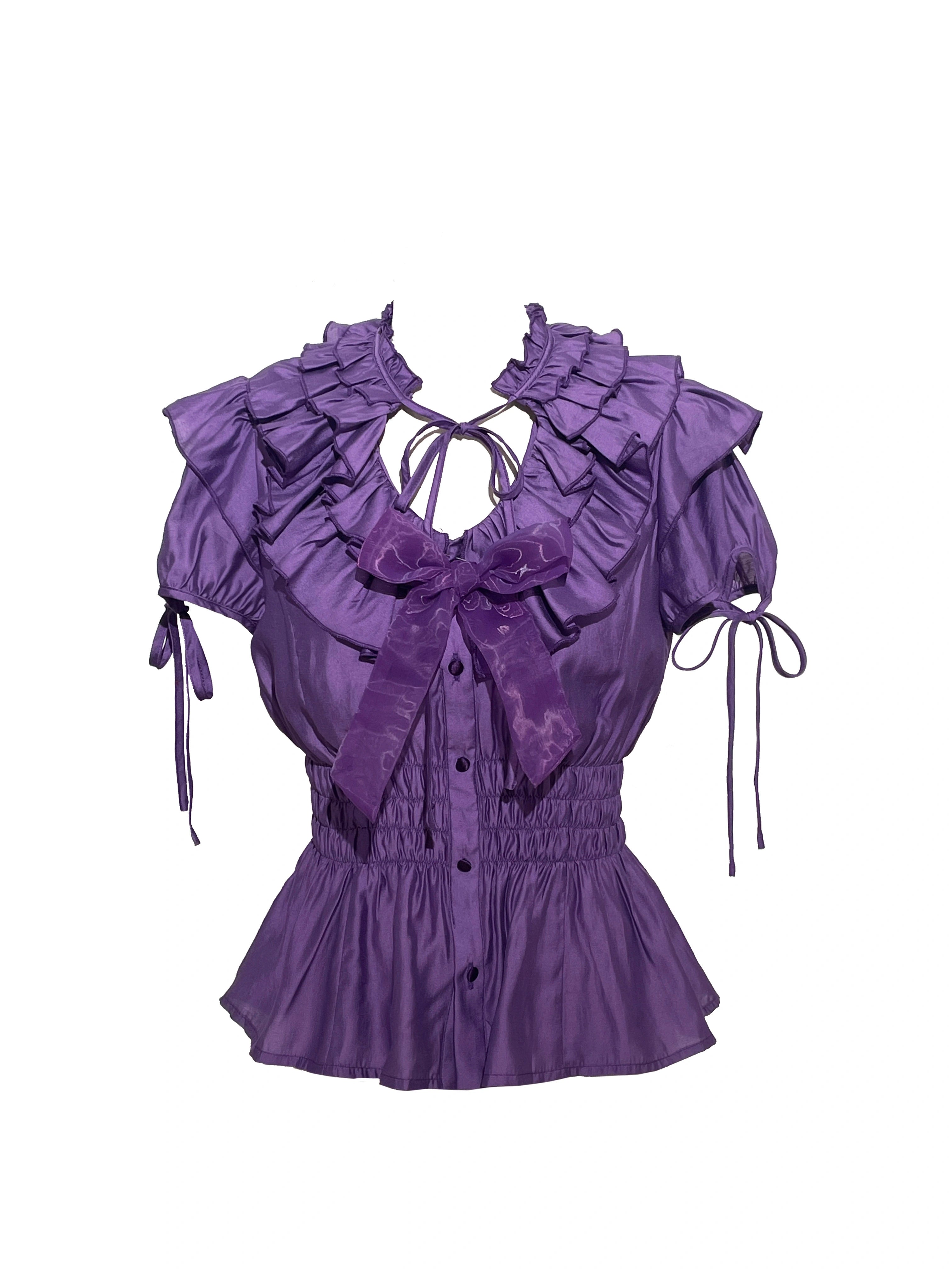 WONKA Gothic Lolita Purple Top & Shorts Set