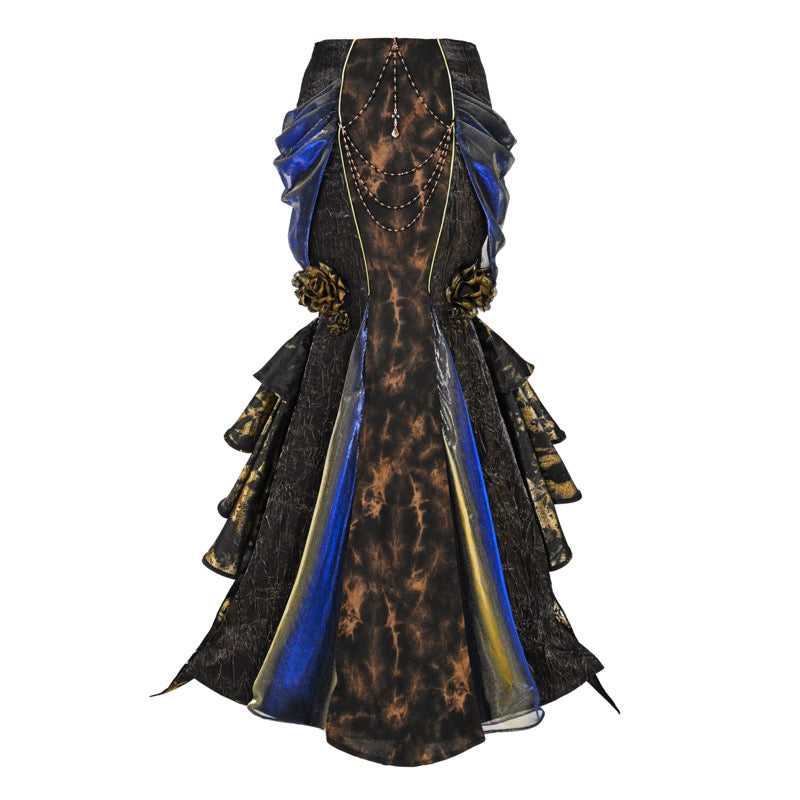 Lights Dusk Classic Boned Corset & Mermaid Skirt Set