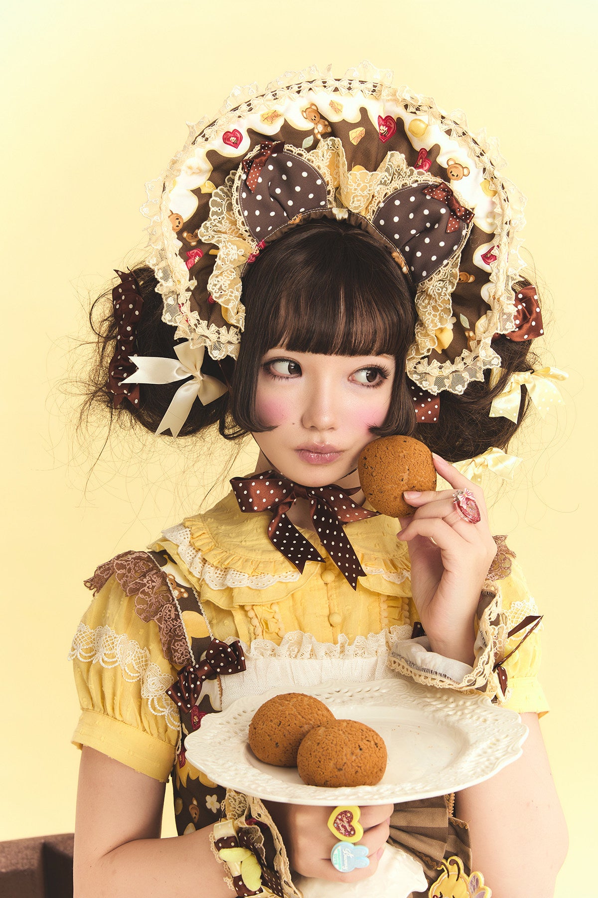Honey Bear Lolita Strap Skirt & JSK & Accessories Set
