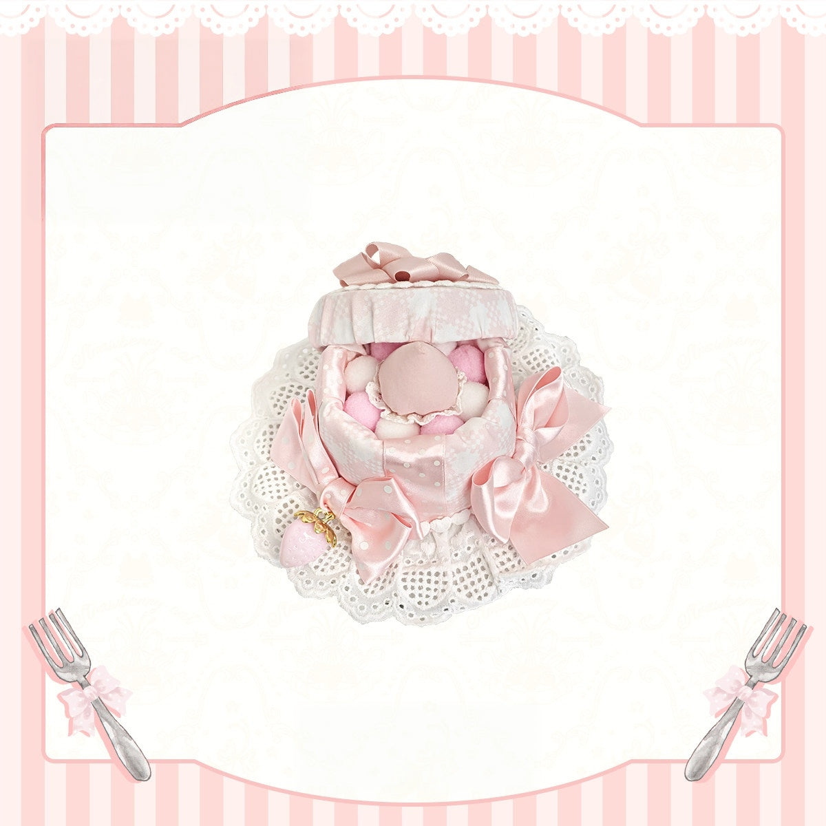 Starry‑Fallen Strawberry Rabbit Original Lolita Cute JSK Dress