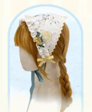 Lemon Summer Lolita OP Dress Set