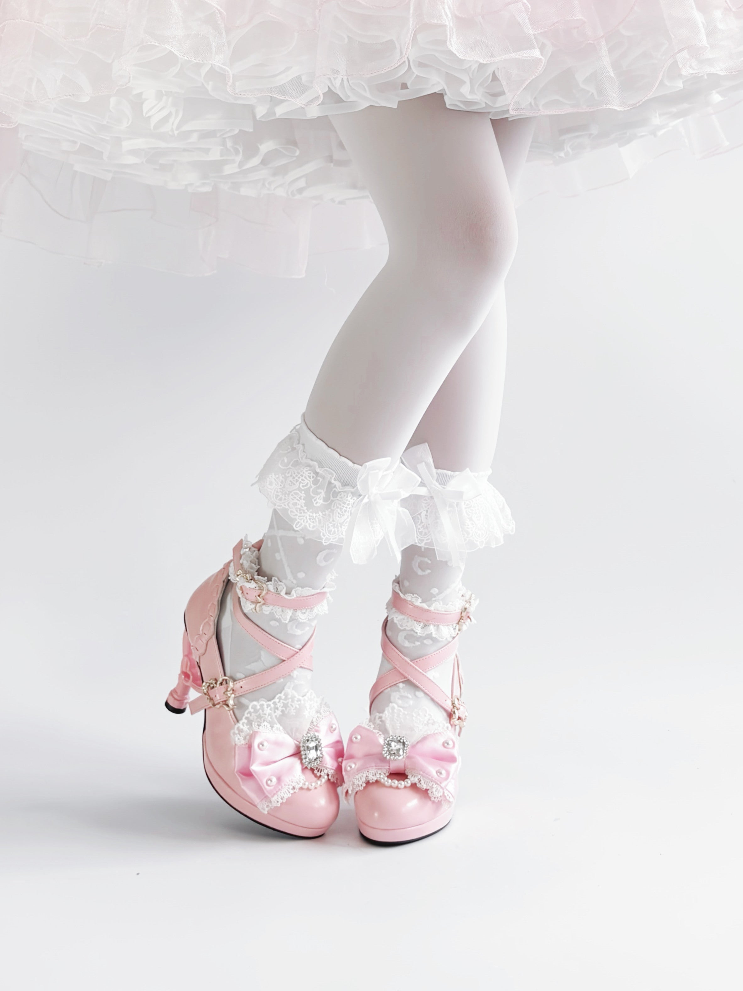 Heisei Yukihime Japanese Unique Heel Lolita Pumps