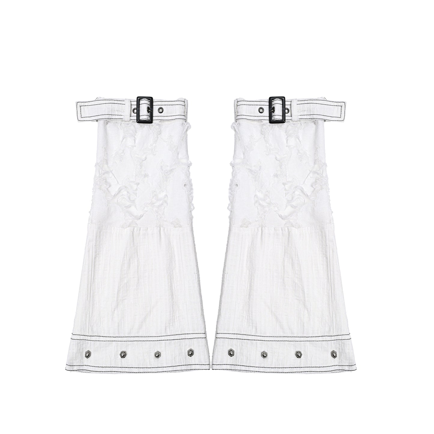 Lolita White Tie-Dye Punk Suspender Dress LG1020