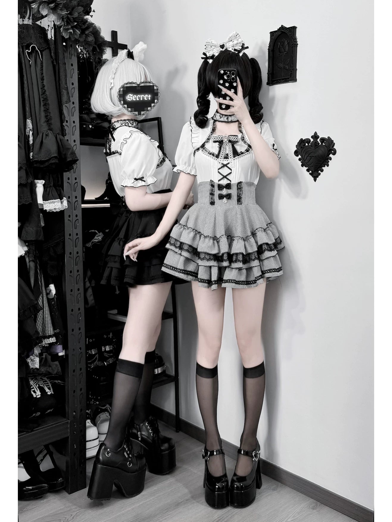 Vanilla Reply Transfer Student Collab Sweet Blouse and Skirt