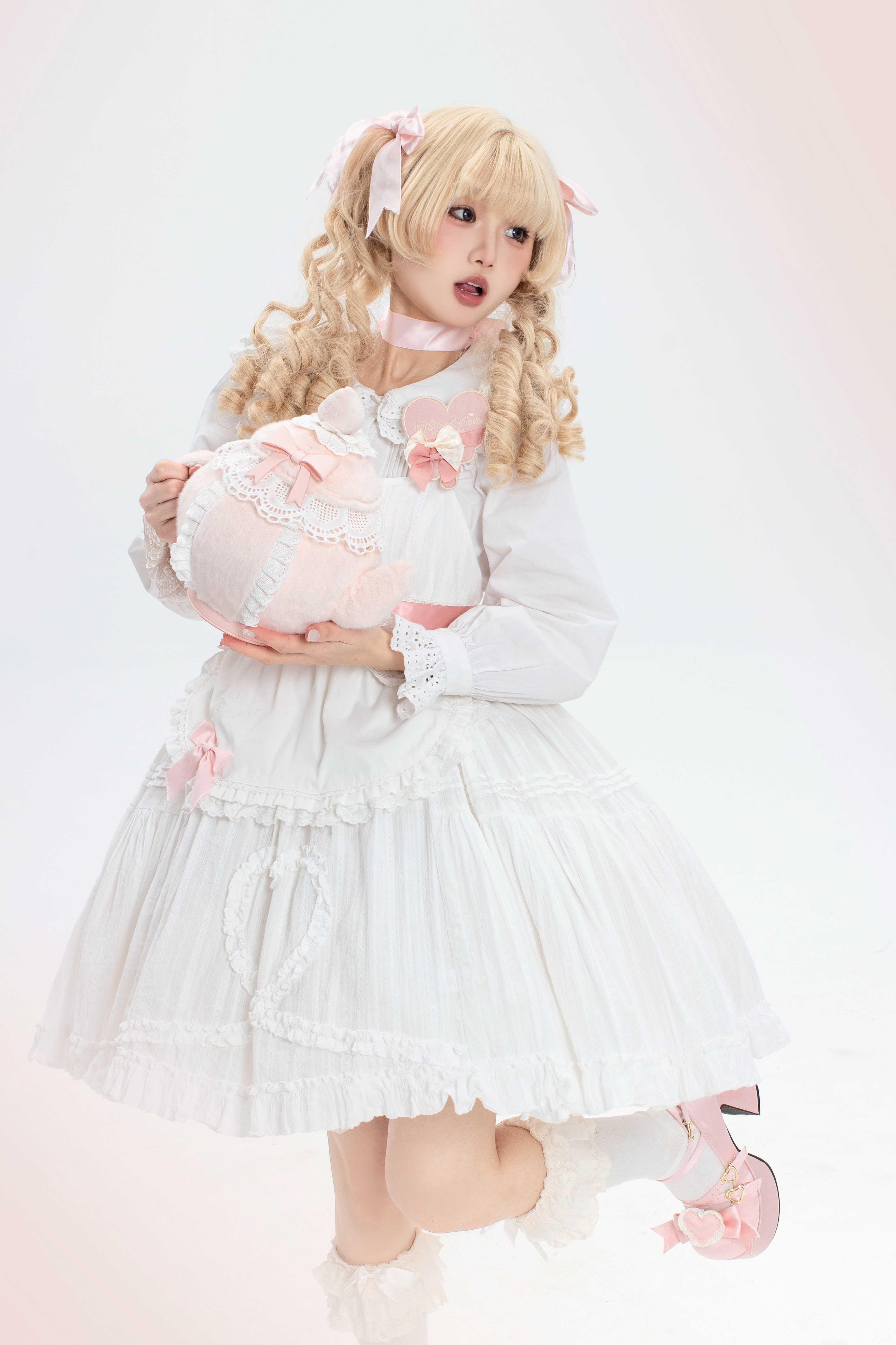 Plush Teapot Shaped Cute Plush Teapot Lolita Crossbody Bag