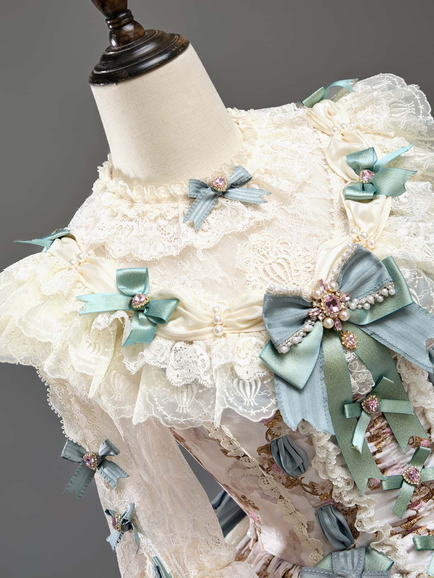 Antique Gem Fragrance Lolita Green JSK Dress Set