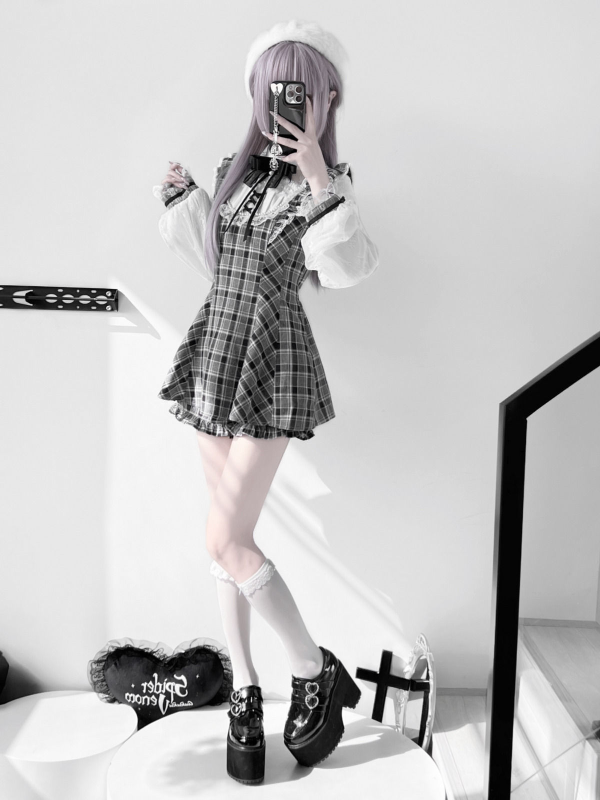 First Love Contract Lace Pearl Butterfly Top & Shorts Set