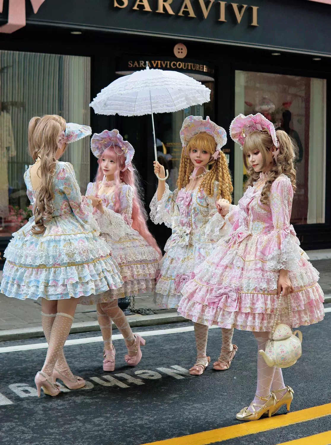 Candlelight Ode Original Sweet Lolita Long‑sleeve OP Dress