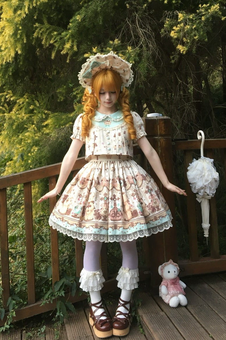 Cross Bear Sweet Vintage Original Lolita JSK and OP Dress Series