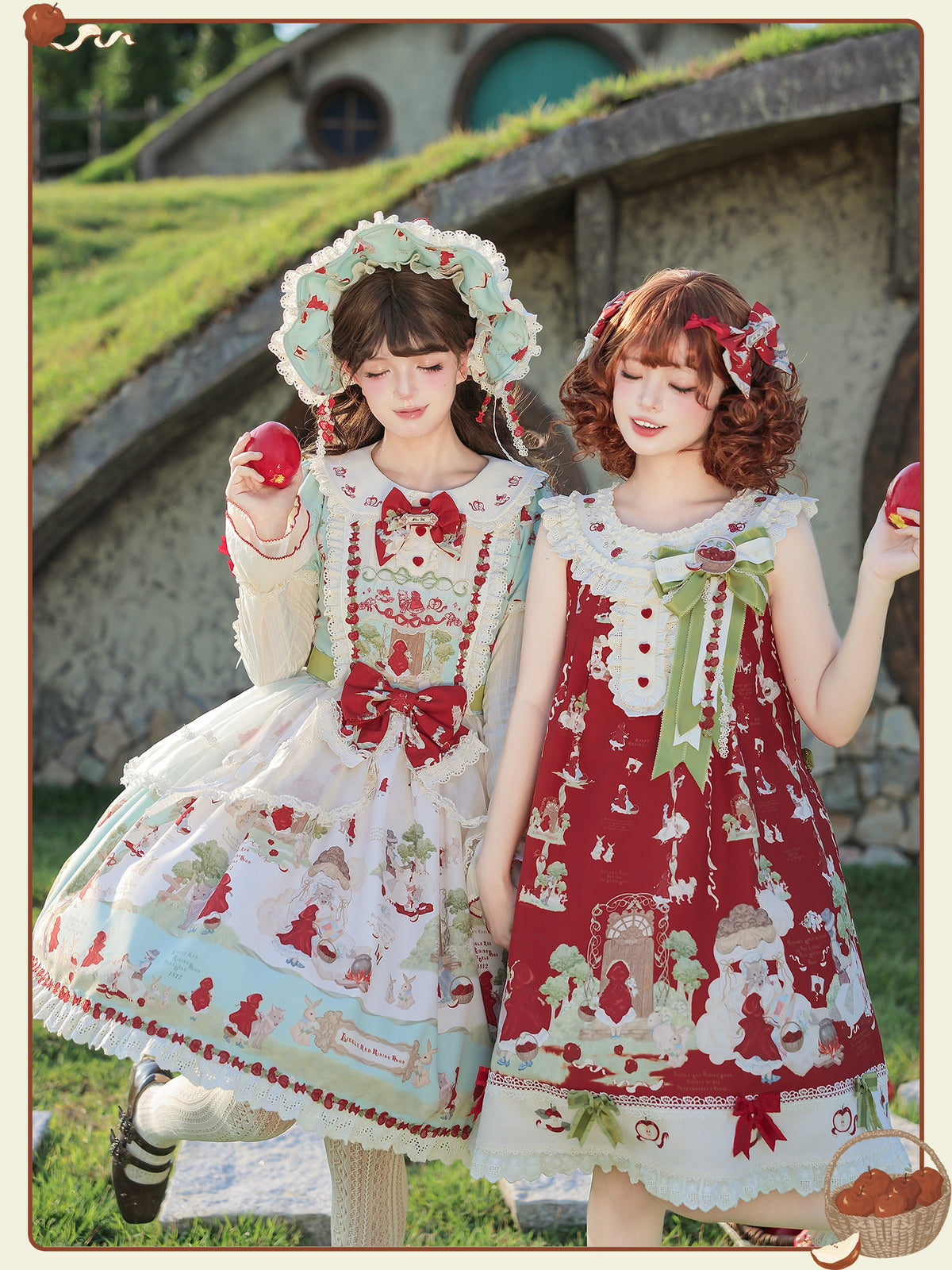 Little Red Riding Hood Original Fairy Tale Style Lolita Bustier JSK Dress