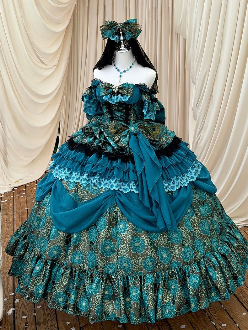 Spirit Peacock Princess Evening Dress