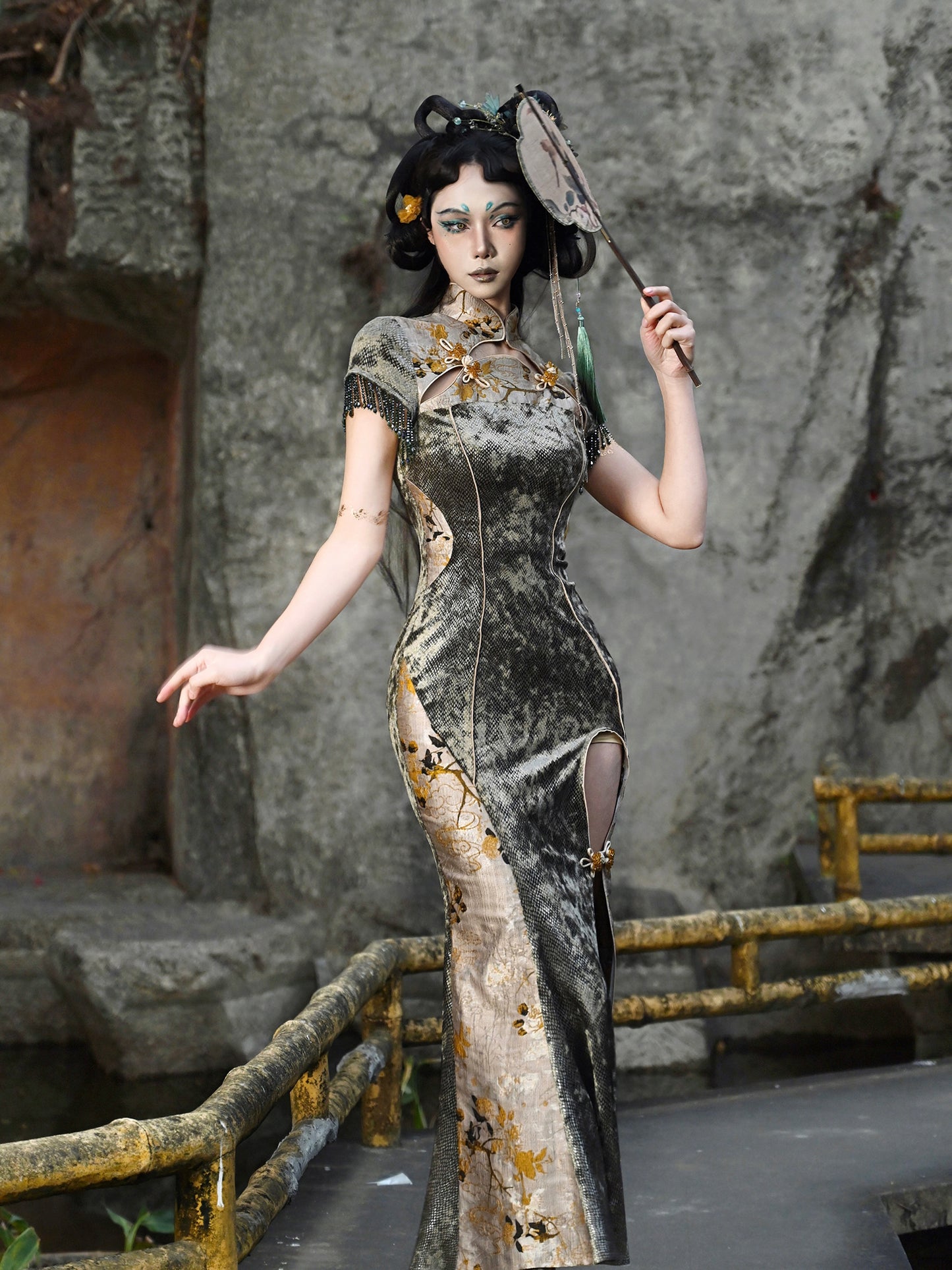 Lolita Punk Cosplay Style Cheongsam Dress LE1006