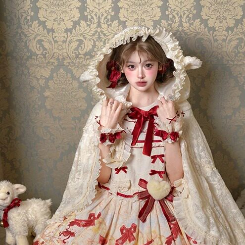 Christmas Lamb Lolita Christmas Themed OP Dress Set