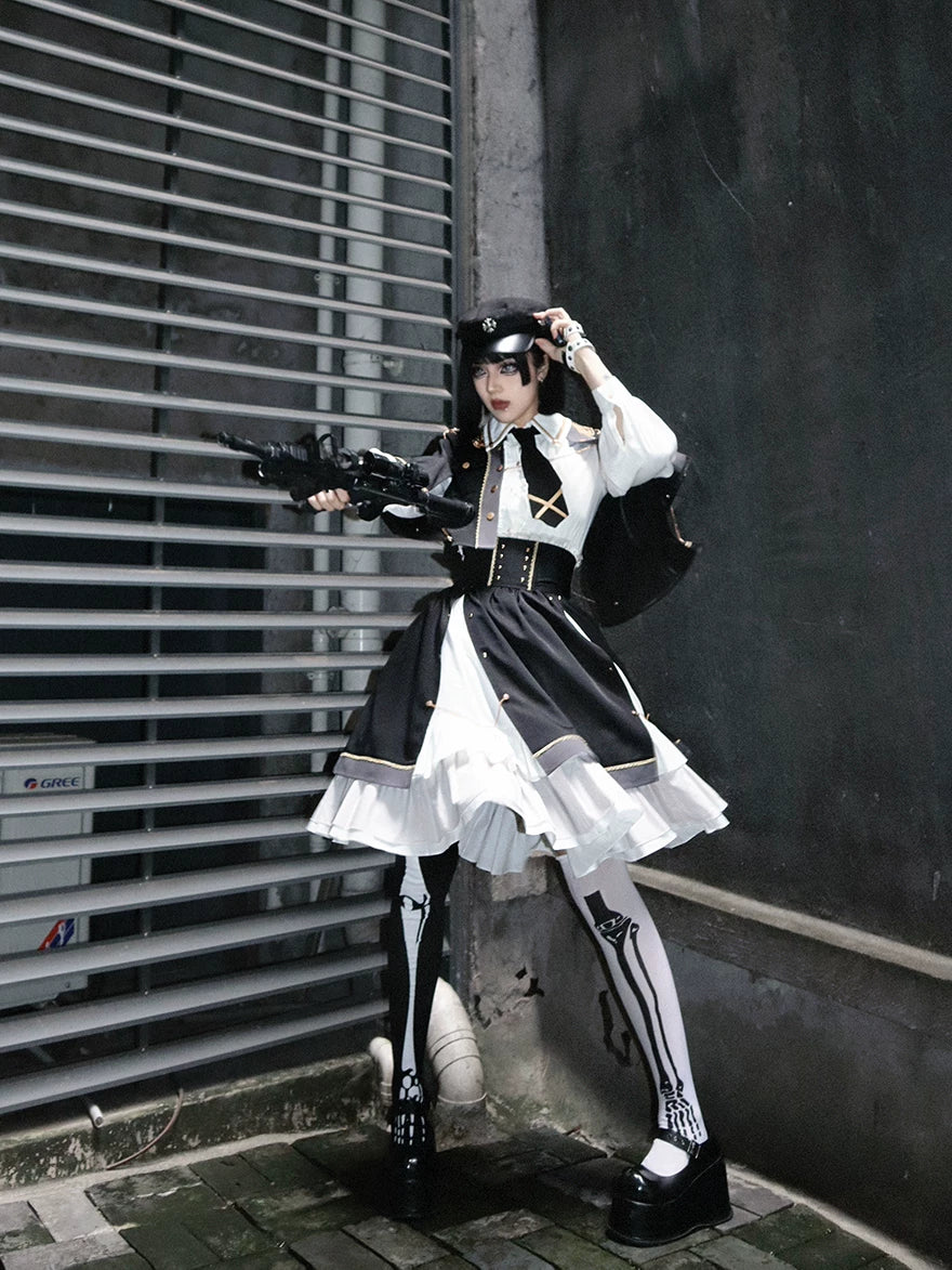 Girl Commander Lolita Original Designed Military Set