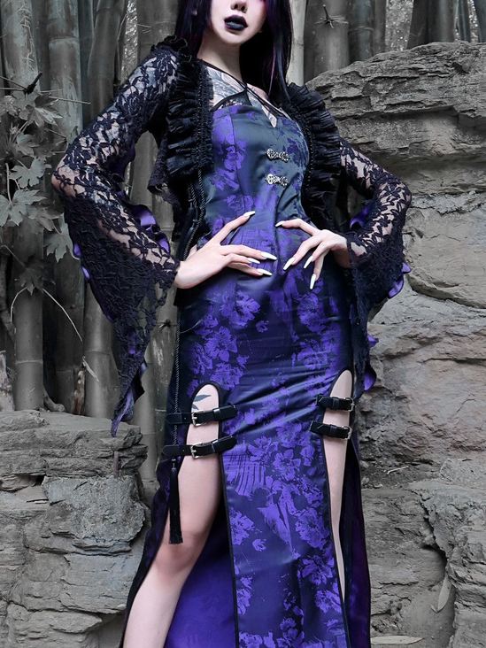 Lolita Halloween Gothic Ninja Bodycon Dress LG1028